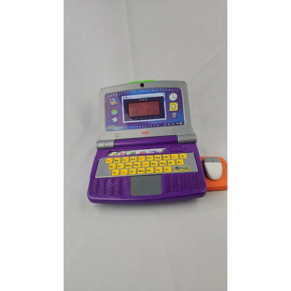 Vintage Fisher-Price Fun 2 Learn Color Flash Laptop Electronic Interactive Works